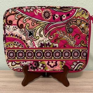 Vera Bradley Very Berry Paisley Tech Organizer